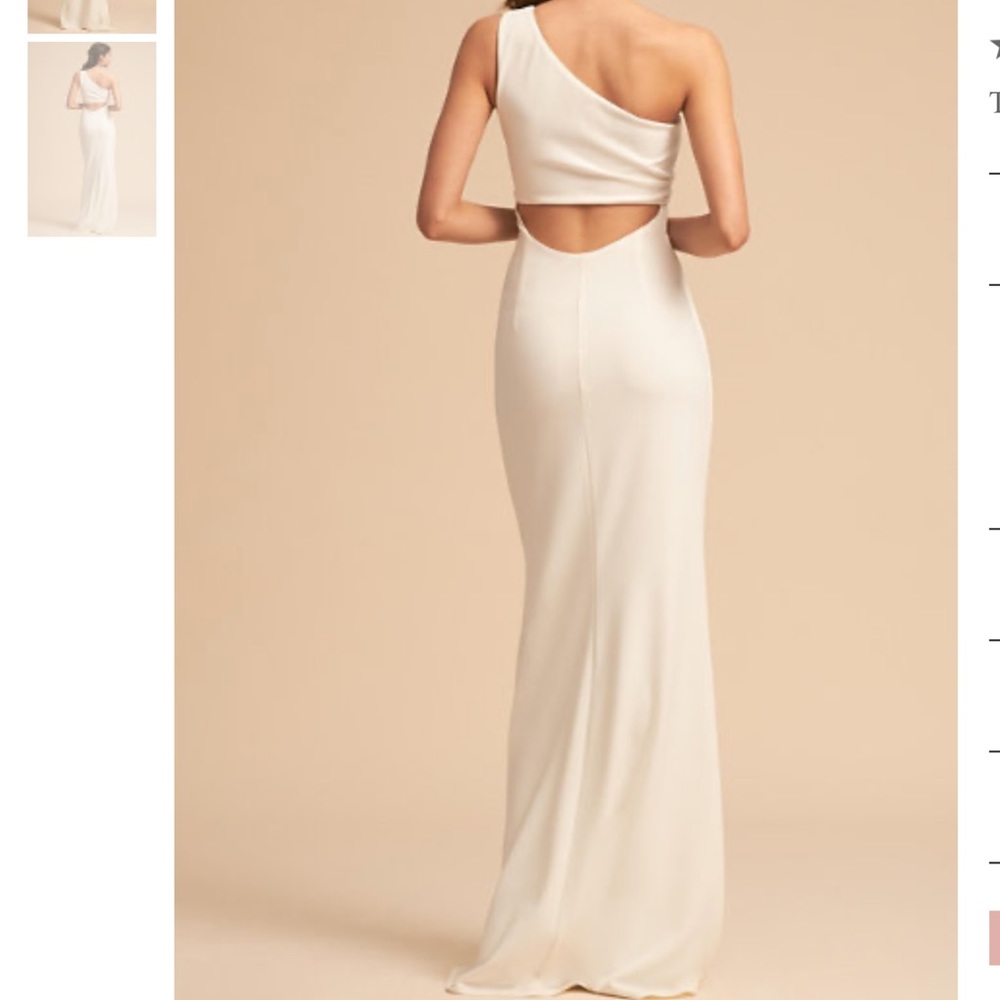 NWOT BHLDN Katie May Gwyneth Wedding Dress Ivory Z408-3 - Picture 2 of 6